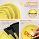 4 Pack Tortilla Sealers, 4-In-1 10"+8"+6"+4" Flour Tortilla Crimper, Quesadilla Maker, Tortilla Press - Make Tacos, Crumpet, Calzones, Burritos - Environmentally Friendly Biodegradable Material (Yellow and black)