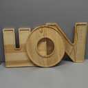 Baby Shower Charcuterie Letter ONE 3PCS Fillable Letter Trays for Food, Cupcake Chocalater Candy Wood Decorative 12 Inch Tray for 1st Birthday Baby Shower Party Food Dessert Table (ONE-Brown)