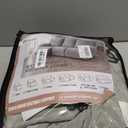 Gennia Waterproof Recliner Loveseat Cover, Stretch Reclining Sofa Covers with Pockets, Washable Lazy Boy Recliner Slipcovers, Leakproof Couch Protector for Kids or Pets (2 Seat with Console, Light Gray)