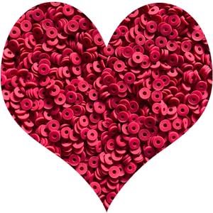 3000Pcs Flat Round Polymer Beads Vinyl Heishi Beads for Jewelry Making Women Necklace Bracelet Earrings(16-Deep Red)