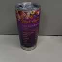 Inspirational Gifts for Women Black Woman Nutrition Facts Inspiration Tumbler 20oz Stainless Steel Insulated Coffee Travel Mug Cup Motivational Gift for Women Birthday Christmas