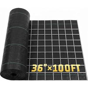 Wire Backed Silt Fence 100' x 36" with 24" 14-Gauge Wire Mesh (4"x4" Openings), Heavy-Duty Erosion Control Barrier for Construction Sites, Landscaping & Stormwater Management, Black