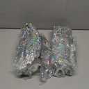 Zhanmai 20 Pieces 8 Inch Mini Glitter Beach Balls Bulk Clear Inflatable Pool Beach Ball for Summer Party Favors for Pool and Decorations(Silver)