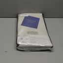 100% Blackout Shield Linen Blackout Curtains for Bedroom 84 Inches Long, Back Tab/Rod Pocket Living Room Drapes, Thermal Insulated Blackout Curtains 2 Panels Set, 50" W x 84" L, Cream