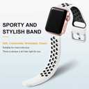 Lerobo 3 Pack Sport Bands Compatible with Apple Watch Band 44mm 46mm 45mm 42mm 49mm Men Women,Soft Silicone Breathable Band for iWatch SE Ultra 3 2 for iWatch Series 11 10 9 8 7 6 5 4 3 2 1