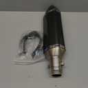 Exhaust Muffler Carbon Fiber 1.5-2"Inlet with Removable DB Killer for Street/Sport Motorcycles and Scooters with 38-51mm Diameter Exhaust Pipes