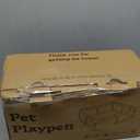 42 Inches Dog PlaypensPuppy Playpen with Gate for Puppies or Small Dogs, Dog Fence Pet Playpen for Indoor & Outdoor