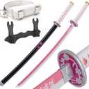 Zisu Demon Katana Sword, About 41 inches, Hashira Pillars & Protagonist Katana for Cosplay Purpose, Anime Original Texture (Pink)