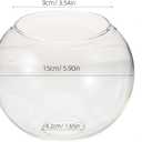 Luxshiny Clear Glass Globes for Light Fixtures Replacement 150mm Clear Round Glass Globe Lampshade Cover for Pendant Light Wall Sconce Chandelier - Clear