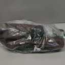 Women's PU Leather Ruched Bodycon Dresses Mock Neck Sleeveless Zipper Mini Tank Dress Large