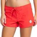 Roxy Women's Board Shorts - Quick Dry Bathing Suit Shorts, 2" Inseam - Swimsuit Bottoms Red M