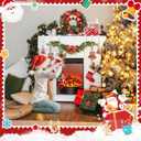 Christmas Stocking Holders, Metal Mantel Hooks Hanger Non-Slip Christmas Stocking Hooks for Fireplace Mantle Christmas Party Decoration (Silver-6pcs)