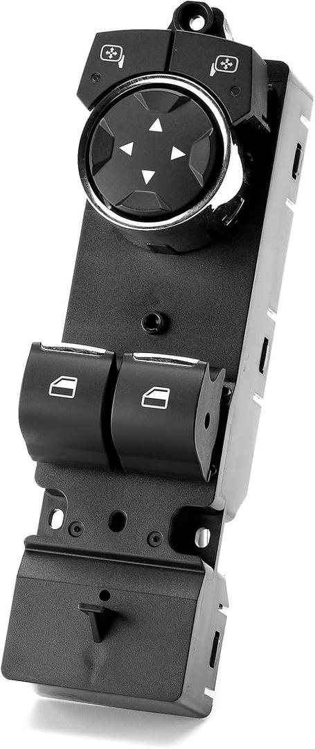 Master Power Window Switch for 2015-2020 Ford F150, 2015-2021 Ford Mustang Front Left Driver Side Window Button Control Rearview Mirror Adjustment Assembly FL3Z14529AA, FL3Z14529AD,SW7405(2 Door)
