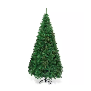 7 ft. Green PVC Hinged Xmas Pine Artificial Christmas Tree
