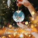 7 x Funny Cat Ornament 2025, White Elephant Gift  Holiday Decoration with Kitten in Santa Hat Watching Santas Sleigh  Cute Pet Lover Gift  Rustic Farmhouse Xmas Tree Keepsake