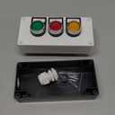 uxcell Push Button Switch Box Momentary NO NC Red Green Yellow Switch 415V 10A