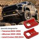 Tow Hooks for Tacoma 2024-2026/4Runner 2025-2026/Land Cruiser 250 2024-2026, Car Tow Hooks Compatible with Toyota Tacoma/4Runner/Land Cruiser 250 Accessories (Red)