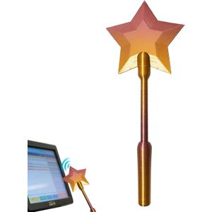 Credit Card Wand Tap to Pay Holder, 3D Printed Tap to Pay Wand for Contactless NFC Payment, Magic Wand Card Holder for Debit or Credit Cards (Golden Yellow)