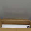 TEAMIX 4 Tier White Slim Storage Cart with Handle, Slide Out Storage Rolling Utility Cart Mobile Shelving Unit Organizer Trolley for Small Spaces Kitchen Laundry Narrow Places (5-1/2'' W)