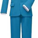 Visaccy Boys Suits Slim Fit Dress Clothes Ring Bearer Outfit, 20Y