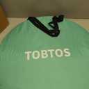TOBTOS UPF 50+ Pop Up Beach Tent, Easy Set Up Beach Umbrella, Sun Shelter for 2-3 People UV Protection Portable Sunshade, Baby Canopy Cabana, Lightweight with Carry Bag, 78"L x 59"W x 53"H