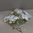 Peonies Artificial Flowers 12 Bundles Pink Flowers Bouquet, Lifelike Silk Fake Peonies with Stems for Home Table Centerpieces, Wedding, Party & DIY Bridal Floral Arrangements (Blue)