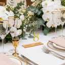 15 Pack Wedding Table Numbers with Acrylic Elegant & Clear for Wedding, 4.7" x 5.6"