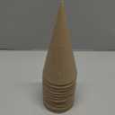 Zhanmai 12 Pcs Paper Mache Cones Open Bottom Cardboard Craft Cone for DIY Gnomes Ornament Tree Decoration DIY Craft Home Decoration(9.8 x 3.9 Inch)