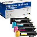 Do it Wiser Compatible Printer Toner Cartridge Replacement for Dell H625cdw H825cdw S2825cdn - High Yield Laser Cartridges 593-BBOW 593-BBOX 593-BBOY 593-BBOZ (1 Black 1 Cyan 1 Magenta 1 Yellow) (CMYK)
