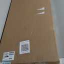 Kate and Laurel Eucalyptus Botanical I Framed Linen Textured Canvas Wall Art by The Creative Bunch Studio; 18x40 Gray; Decorative Plant Art