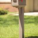 Architectural Mailboxes Classic Plastic Mailbox and Post Kit, GCL100MAM, Mocha