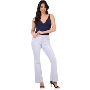 Rekucci Women's Secret Figure Premium Lux Denim Bootcut Pull-On Jean