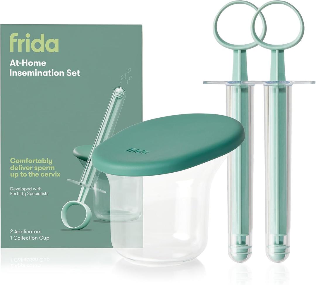 Frida Fertility at-Home Insemination Kit Developed with Specialists for Family Planning and Pregnancy Support, Minimal Sperm Waste, 2 Applicators + Collection Cup, FSA/HSA Eligible