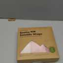 3-Pack Organic Swaddles for Newborns, Baby Sleep Sacks 0-3 Months - Baby Swaddle Wrap, Newborn Wearable Blanket, Infant Sleep Sack for Girls, Boys, Soft & Snug, Large Hook & Loop Closure (Roseate)