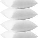 ETASOP Throw Pillow Inserts 18 x 18 Square Cushion Inner Soft Fluffy Plump Stuffer Cushion Pads White Decorative Pillow Inserts (12x20 Inch (Pack of 1))