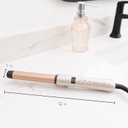 REMINGTON Shine Therapy Argan Oil & Keratin Infused 1 Inch Straight Barrel Curling Wand for Loose Waves, Includes Heat Glove