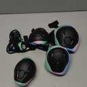 Gradient Color Kids Protective Gear Set Knee Pads for Kid 2-14 Years,W/ Adjustable Strap Kids/Youth Knee Pads Elbow Pads Wrist Guards Set for Inline Roller Skates,Cycling,BMX Bike,Skateboard,Scooter