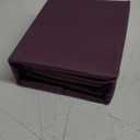 Mayfair Linen 500 Thread Count Twin Cotton Sheets - 3 PC Twin Size Bed Sheet Set Cotton (Plum), Soft, Cooling, Sateen Hotel-Quality 16" Deep Pocket Bedsheet for Hot Sleepers (Fits 18" Mattress)