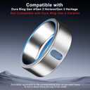 3 Pack Cover Compatible with Oura Ring Gen 4/Oura Ring Gen 3 Horizon/Heritage, Support Charging with Cover on, Anti-Scratch TPU Protector for Men Women (Silver*3, Size 7)