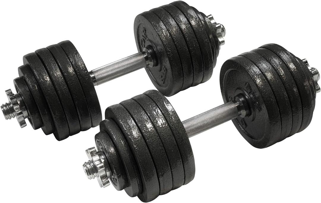 Cap Barbell Adjustable Dumbbell Weight Set | Multiple Options (Black, 105 LB, Pair)