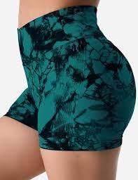 YEOREO Professional Women Workout Shorts 3.6" Scrunch Shorts Seamless High Waisted Contour Gym Yoga Biker Shorts, L