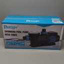 In/Above Ground Pool Pump, High Flow Powerful Self Priming Pool Pump with Timer,1.5 HP 5400GPH 115V