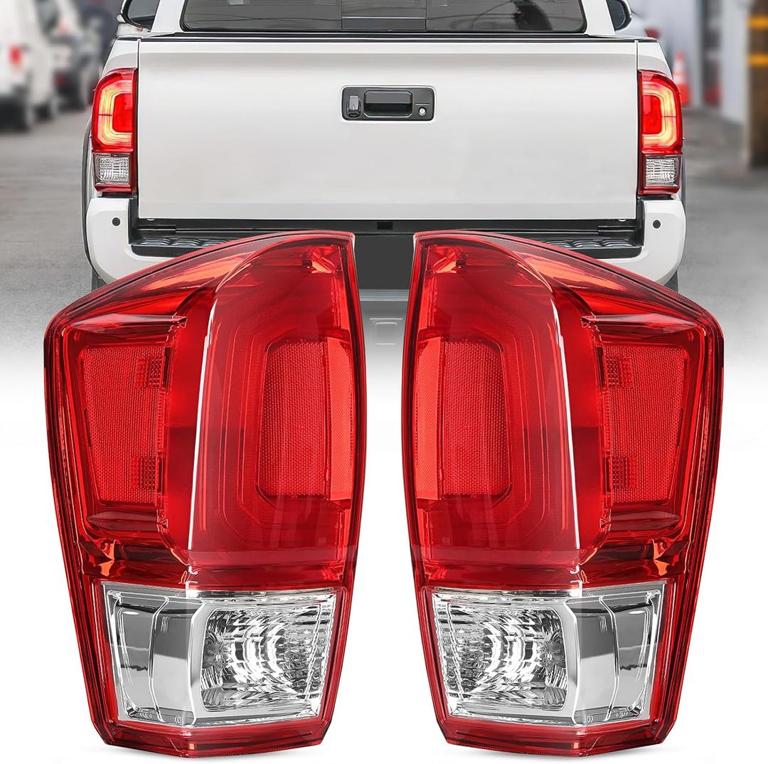 Nilight Taillight Assembly Compatible with 2016 2017 2018 2019 2020 2021 2022 2023 Toyota Tacoma Rear Lamp Replacement OE Style Driver Side and Passenger Side