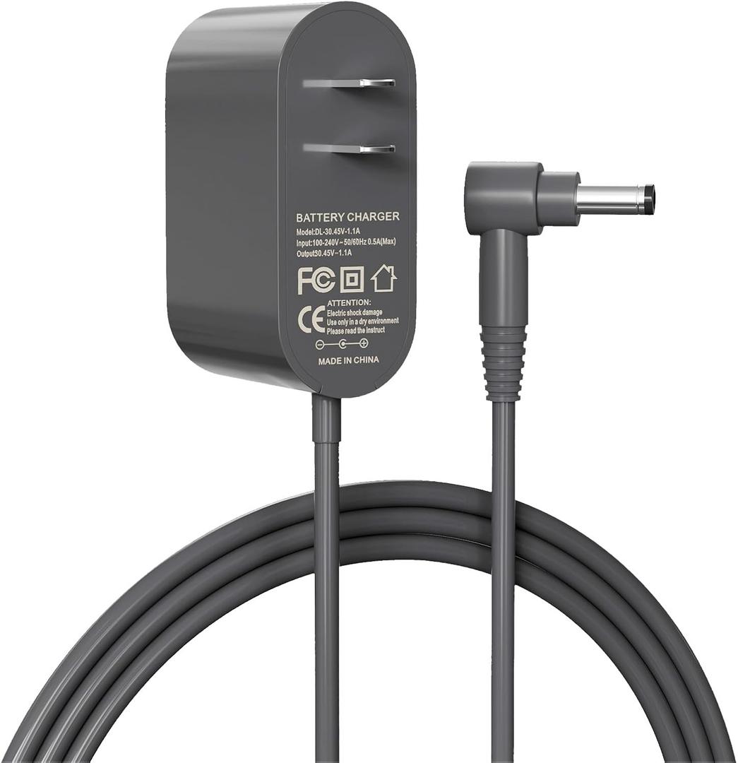 30.45V Cordless Vacuum Cleaner Charger Compatible with Dyson V10 V11 V15 V12 Cyclone Animal Motorhead Absolute Trigge Replacement SV12 SV14 SV15 SV16 SV20 SV22 Power Cord 217160-02 969350-02 969042-01