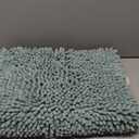 H.VERSAILTEX Bathroom Rugs Bath Mat Bath Rugs Bath Mats for Bathroom Non Slip Extra Soft Chenille Bath Rug Fulffy Shag, Indoor Rug Runner Carpet for Entry Living Room (Aqua Foam, Large 59" x 20")