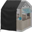 Playhouse cover, Outdoor playhouse covers waterproof, 57" L x 57" W x 63" H, Sun Protection Dust, 420D Heavy duty oxford fabric, (Black)
