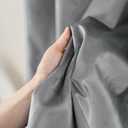 PLEASANT BOULEVARD Grey Velvet Curtains 95 inch Long Heavyweight Blackout Curtains Rod Pocket Thermal Insulated Darkening Window Drapes for Bedroom Living Room, W52 x L95, 2 Panels