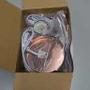 Tuanse 2 Pcs Polished Metal Desktop Lamp Base E26 E27 Screw Light Bulb Holder Sockets Night Light Base Lamp Replacement for Holding Bulb 6 Feet Cord on Off Switch Plug (Copper, Aluminum)