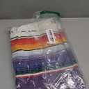 OurWarm 59 x 84 Inch Mexican Tablecloth Serape Blanket, Large Square Cotton Fringe Fiesta Tablecloth for Mexican Cinco de Mayo Party Decorations (Purple)