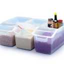Araven Ingredient Bin, Storage Container for Large Quantity Ingredients, Use in Commercial or Home Kitchen, 3.6 Gallons, 1 Count, White, 8 7/8" x 9" x 19".
